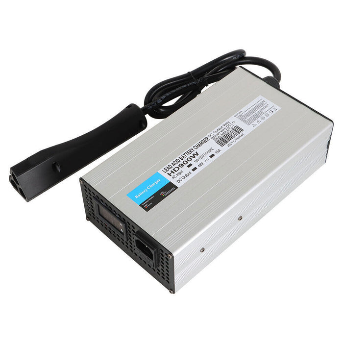 DURAFORCE For Club Car EzGo Yamaha Golf Cart 48V 15A Battery Charger with RXV Plug/LED