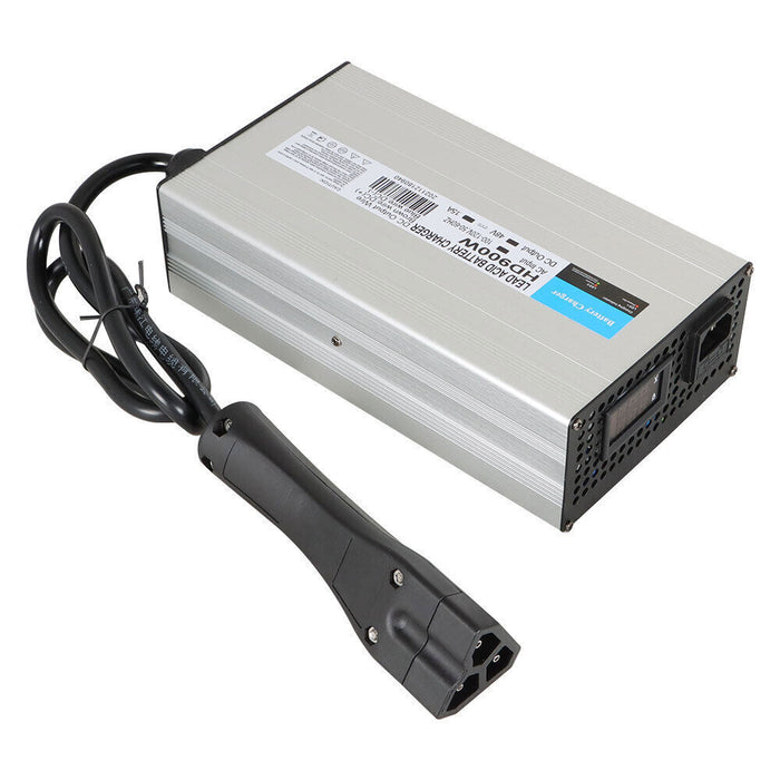 DURAFORCE For Club Car EzGo Yamaha Golf Cart 48V 15A Battery Charger with RXV Plug/LED