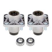 DURAFORCE 2x Front Wheel Hub Kit Bearings Seals For Club Car DS 1982-2002 Golf Cart Models