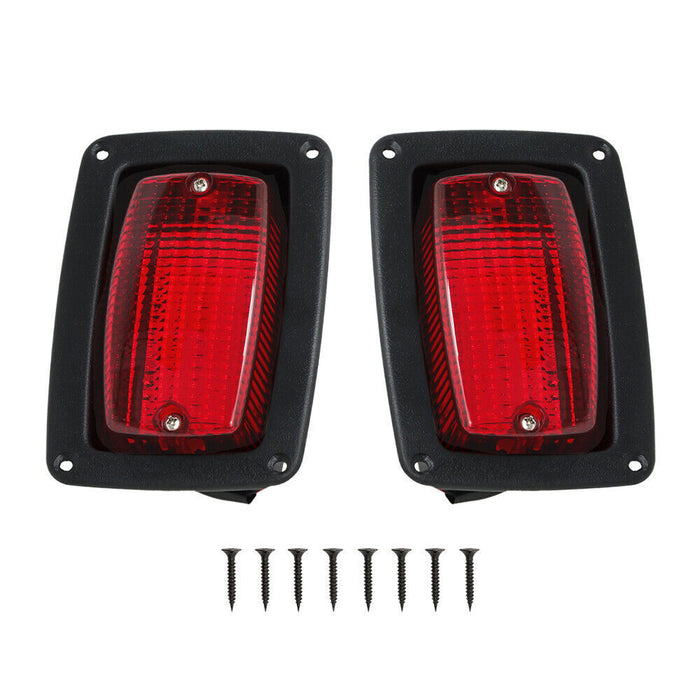 DURAFORCE 2 Golf Cart LED Tail Light 3 Wire Rear Taillights Pair Fits for Club Car DS