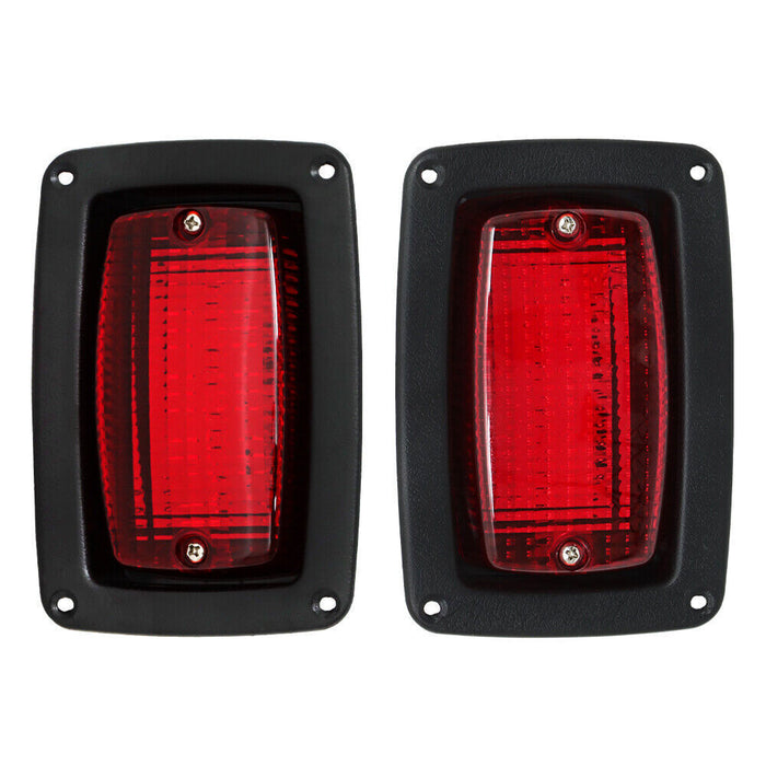 DURAFORCE 2 Golf Cart LED Tail Light 3 Wire Rear Taillights Pair Fits for Club Car DS