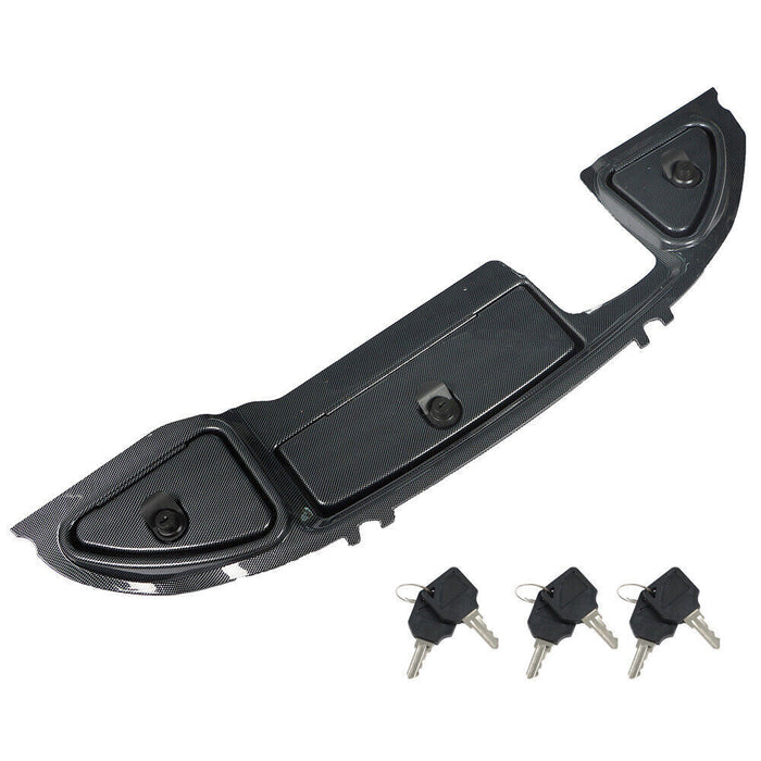 DURAFORCE Carbon Fiber Dash with Locking Doors For Club Car Precedent Golf Cart 2008.5 +