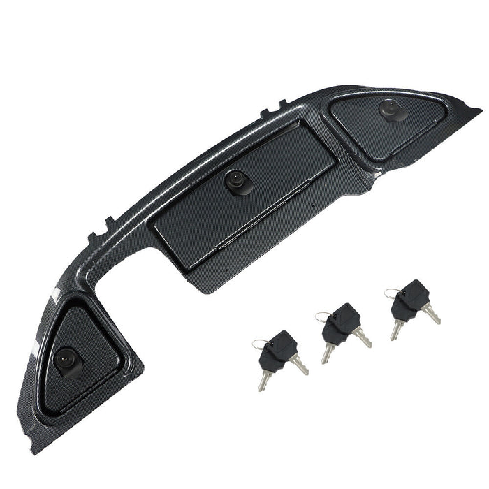 DURAFORCE Carbon Fiber Dash with Locking Doors For Club Car Precedent Golf Cart 2008.5 +