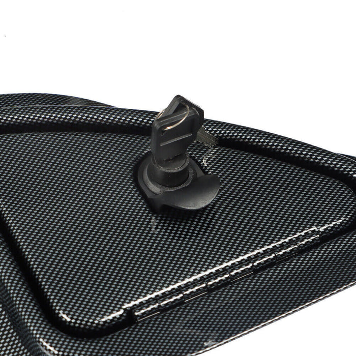 DURAFORCE Carbon Fiber Dash with Locking Doors For Club Car Precedent Golf Cart 2008.5 +