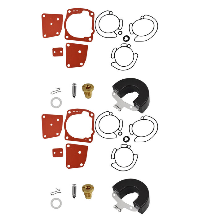 DURAFORCE 2x Carburetor Rebuild Kit Fits For Johnson Evinrude Sierra 18-7247 New