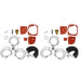 DURAFORCE 2x Carburetor Rebuild Kit Fits For Johnson Evinrude Sierra 18-7247 New