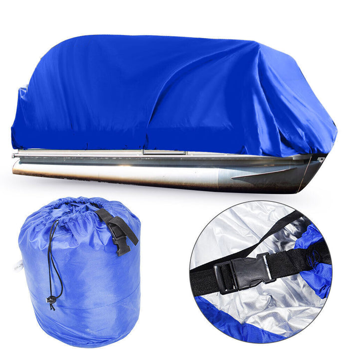 DURAFORCE 21' 22' 23' 24' Boat Cover Waterproof Trailerable Heavy Duty Pontoon Beam 102"