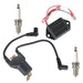DURAFORCE For E-Z-GO Golf Cart 4 Cycle Gas 96-98 Ignition Coil CDI Ignitor AC Spark Plug