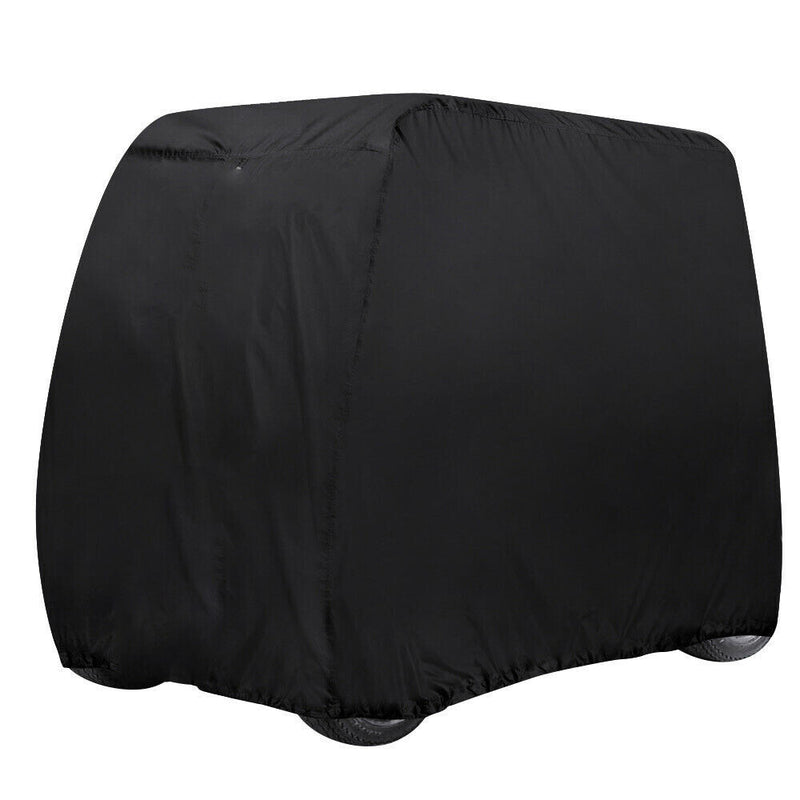 DURAFORCE Black Waterproof Golf Cart Storage Cover 4 Passenger for EZGO Club Car Yamaha