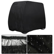 DURAFORCE Black Waterproof Golf Cart Storage Cover 4 Passenger for EZGO Club Car Yamaha