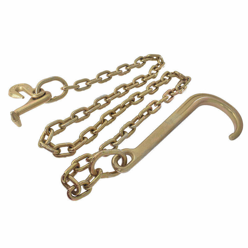 DURAFORCE Axle J Hook Tow Rollback Wrecker Recovery Chain G70 5/16x6 FT 15"