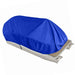 DURAFORCE Dark Blue Boat Cover 21'-24' Waterproof Trailerable Heavy Duty Pontoon Beam 102"