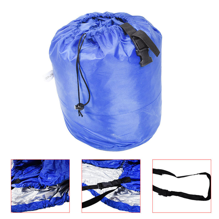 DURAFORCE Dark Blue Boat Cover 21'-24' Waterproof Trailerable Heavy Duty Pontoon Beam 102"