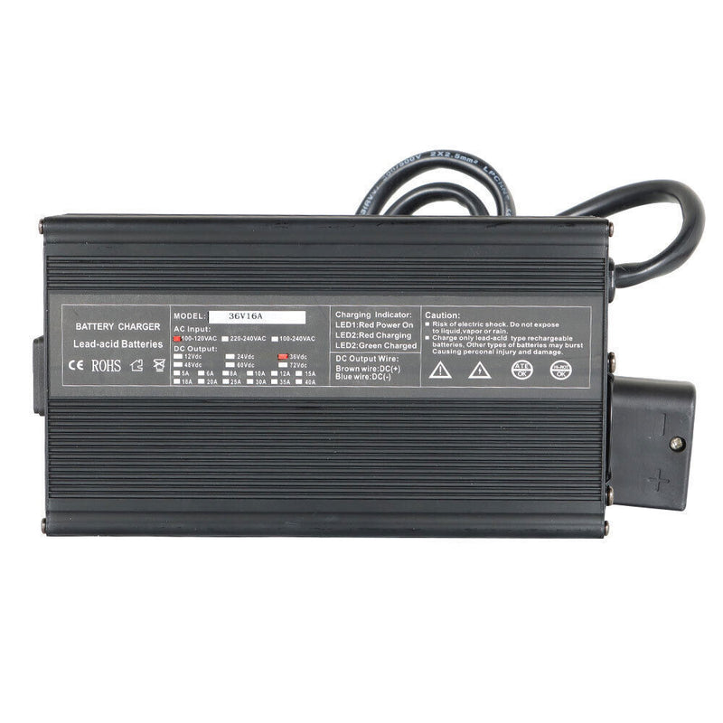 DURAFORCE 36V 16A Battery Charger with TXT D Plug For E-Z-GO Yamaha Club Car Golf Carts