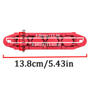 DURAFORCE 4 Way Terminal Junction Block Busbar 3/8" 250 amp 12v with Cover - Red