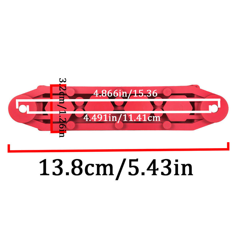 DURAFORCE 4 Way Terminal Junction Block Busbar 3/8" 250 amp 12v with Cover - Red