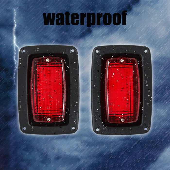 DURAFORCE 2 LED 3 Wire Taillights Golf Cart LED Tail Light Kit for Club Car DS 1982+
