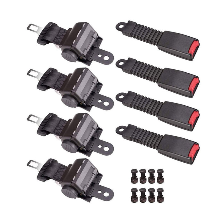 DURAFORCE 42' 4 Sets Golf Cart Seat Belts For EZGO/Yamaha/Club Car front or rear Universal