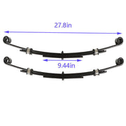 DURAFORCE For E-Z-GO TXT 1996-2013 Golf Cart 2PCS 3-Leaf Heavy Duty Rear Leaf Springs