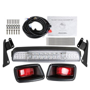 DURAFORCE Golf Cart LED Light Bar Kit With LED Taillights For 1996-2013 E-Z-GO TXT