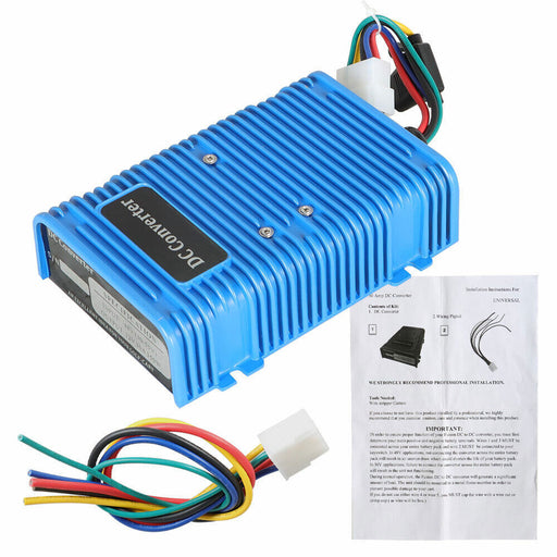 DURAFORCE 30A Golf Cart 36/48V to 12V Voltage Reducer Converter For Club Car E-Z-GO Yamaha