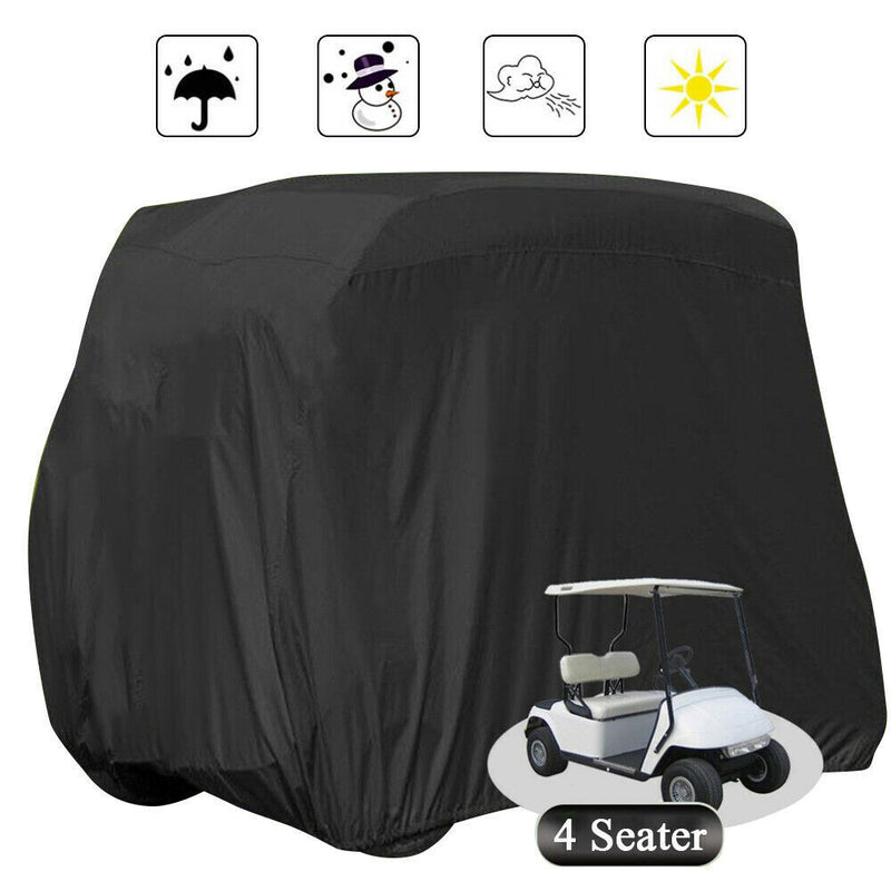 DURAFORCE Golf Cart Cover Waterproof 4 Passengers For EZGO Club Car Yamaha Storage Cover