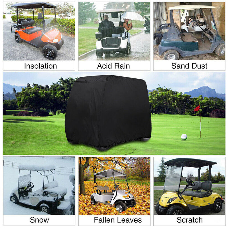 DURAFORCE Golf Cart Cover Waterproof 4 Passengers For EZGO Club Car Yamaha Storage Cover