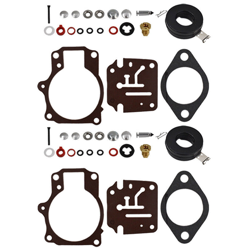 DURAFORCE 2PCS Carburetor Rebuild Repair Kit For Johnson Evinrude 18 20 25 28 30 35 40 HP