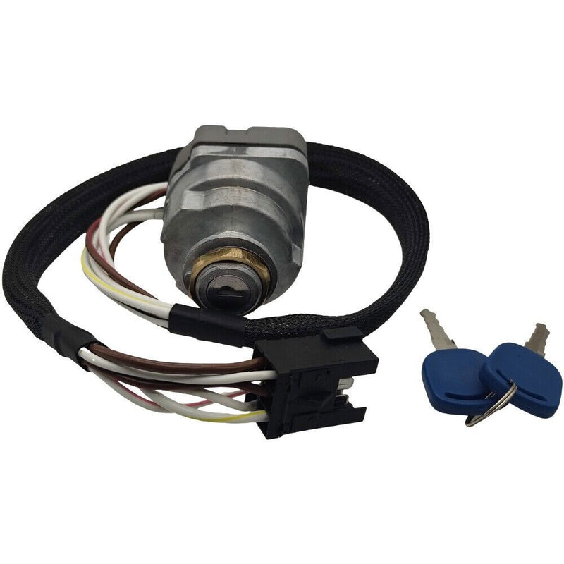 DURAFORCE Ignition Key Switch 81864288 87561528 for Ford New Holland Tractor TS TM Series