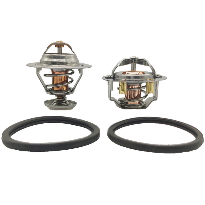 DURAFORCE 185°F & 180°F Thermostat Front & Rear Kit Pair for GM Pickup Duramax GMC 6.6L