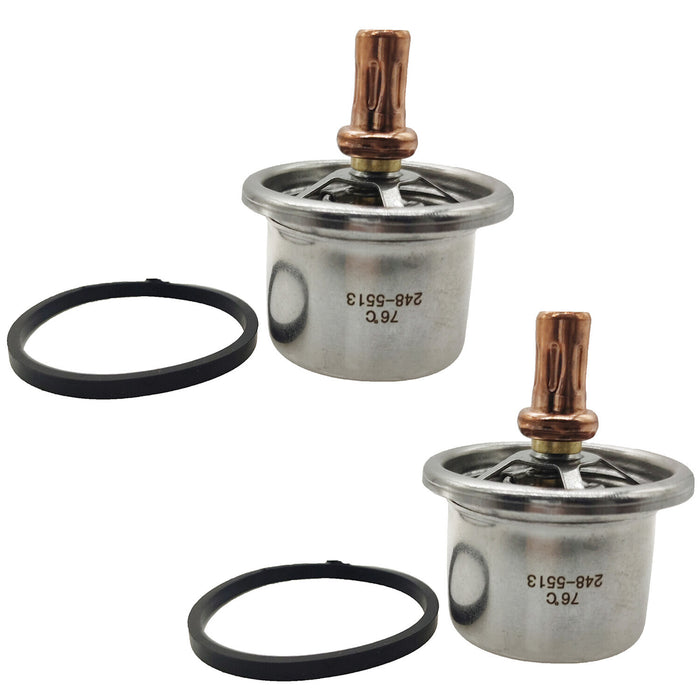 DURAFORCE 2X 76℃ 168.8℉ Regulator Thermostat 248-5513 6I4950 4W4794 for Caterpillar AD55