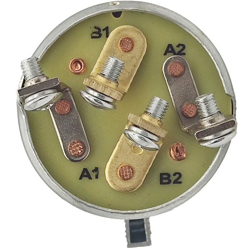 DURAFORCE 12V 50A 3 Position Forward Reverse Levered Rotary Switch 75712-04 On-Off-On DPDT