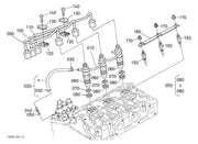 DURAFORCE Fuel Overflow Pipe 15862-42502 for Kubota D722 D782 GL11000 G1700 G1800 G1800