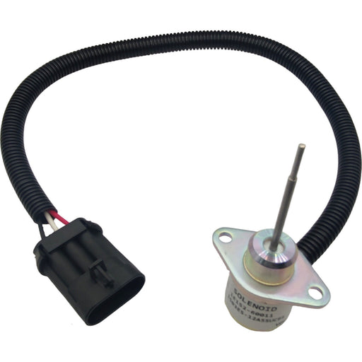 DURAFORCE 12V Shutdown Solenoid for Kubota Yanmar 1E152-60011 V2203 1503ES-12A5SUC9S