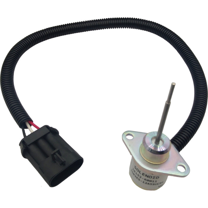 DURAFORCE 12V Shutdown Solenoid for Kubota Yanmar 1E152-60011 V2203 1503ES-12A5SUC9S
