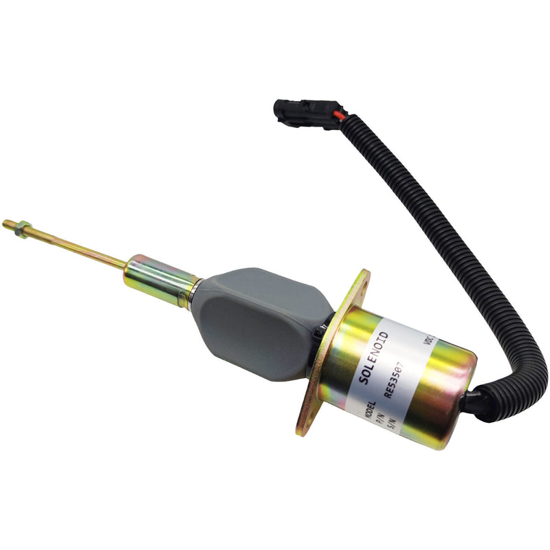 DURAFORCE RE53507 Fuel Shutoff Solenoid 12V for John Deere 4955 4560 4760 4960 644G Loader