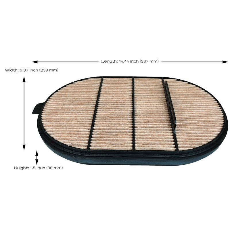 DURAFORCE Air Filter Safety Obround 49557 P607557 PA5792 87356547 Channel Flow Element