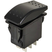 DURAFORCE 6 Pin ON-Off-ON Rocker Switch VLD2S00B-AZC00-000 DPDT 20A 12V DC
