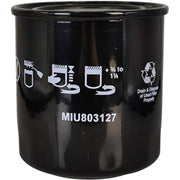 DURAFORCE Fuel Filter MIU803127 for John Deere 3043D 3046R 4044M 4044R 4052M 4052R 4066M