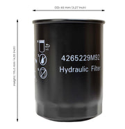 DURAFORCE Hydraulic Filter 4265229M92 for Massey Ferguson GC2600 1526 Agco ST22A tractor