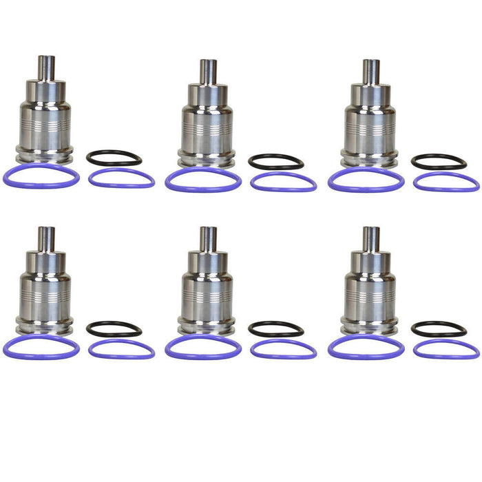 DURAFORCE 6X Fuel Injector Sleeve Cup Set 21515329 21401136 for MACK MP7 MP8 MP10