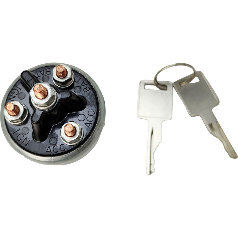 DURAFORCE Ignition Key Switch 31-527 for Diesel Engine Glow Plug Warming 4 Position Pollak