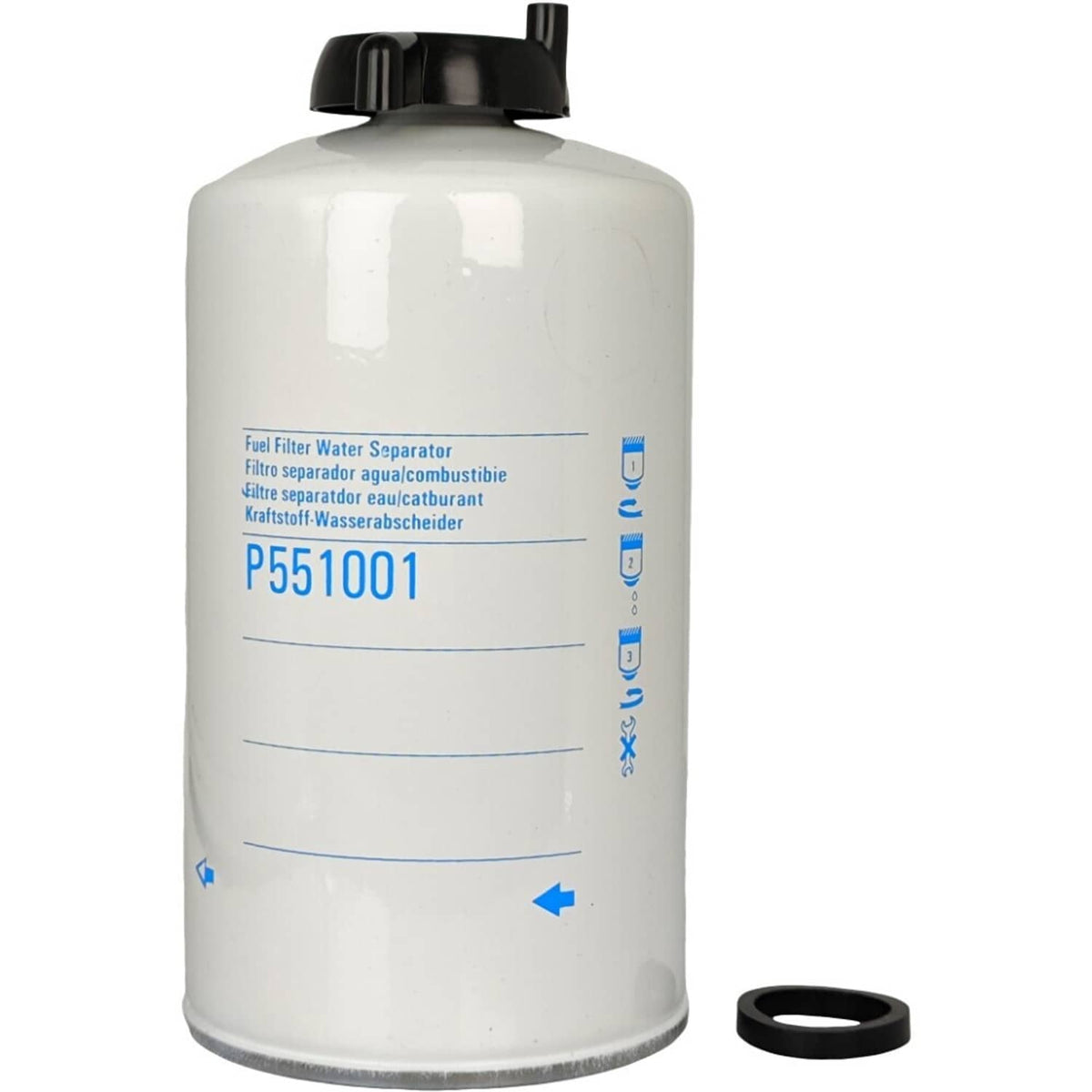 P551001 FS1001 Fuel Water Separator Filter Spin-On Twist Drain BF1258 ...