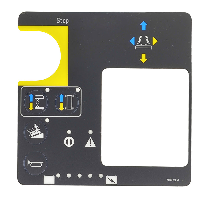 DURAFORCE Platform Control Box Overlay Decal 78673GT for Genie GS-2668 GS-3246 GS-3268 DC
