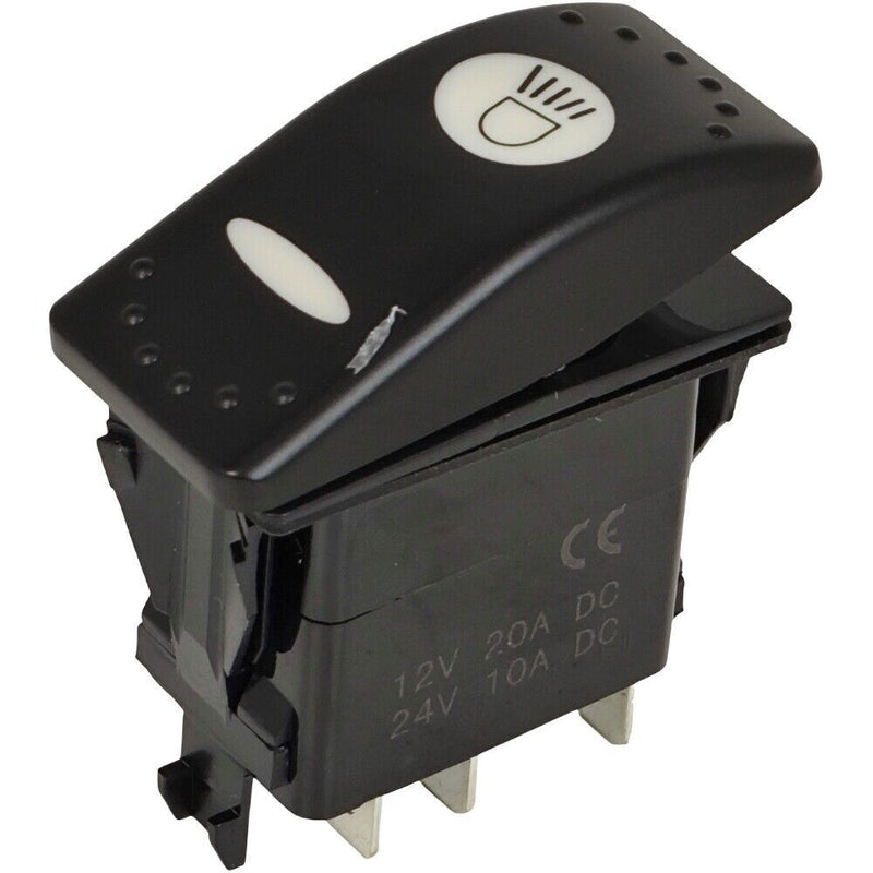 DURAFORCE 701/60004 Rocker Switch for JCB Backhoe Loader 214 215 216 217 3D 12V 6 PIN