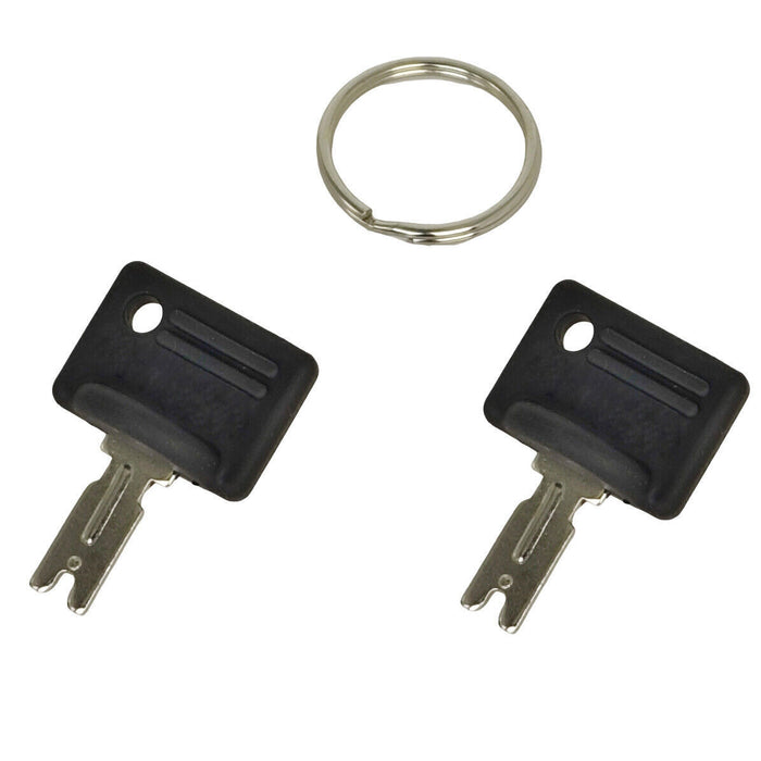 DURAFORCE 2X Ignition Switch Key 107151-002 166 for Crown Forklift Gradall Caterpillar