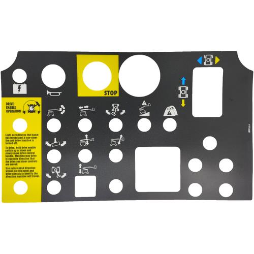 DURAFORCE Platform Control Panel Decal 72081GT 72081 for Genie Z-30/20N Z-34/22 Z-34/22N