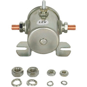 DURAFORCE 12V 3-Terminal 80A Solenoid Continuous Duty Switch 24106BX Fit for Cole Hersee