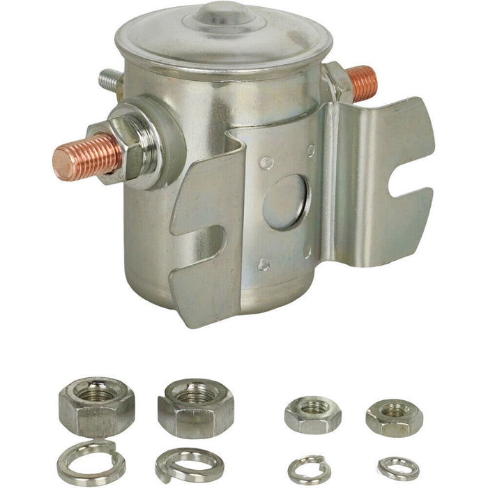 DURAFORCE 12V 3-Terminal 80A Solenoid Continuous Duty Switch 24106BX Fit for Cole Hersee