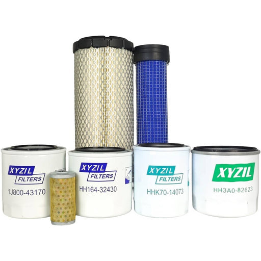DURAFORCE Full Service Filter Kit Fit for Kubota L3301H L3901H Air Lube Hydraulic HST Fuel